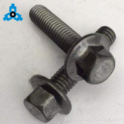 China 14mm Black Flange Head Flange Bolt Screws Supplier